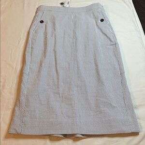 J. Crew Seersucker Pencil Skirt Size 6